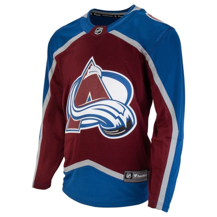 Colorado avalanche jersey blank