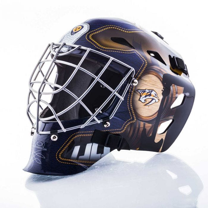 Franklin Sports NHL Vegas Golden Knights Mini Goalie Face Mask 