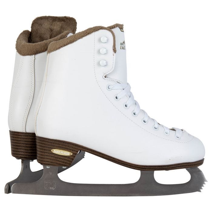 Lake Placid Whitney Women's Traditional Figure Ice Skate - White - 4