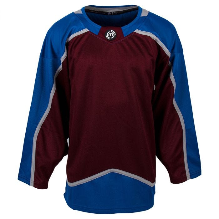 Monkeysports Washington Capitals Uncrested Junior Hockey Jersey in Red Size Goal Cut (Junior)