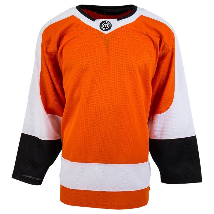  Custom Orange Hockey Jersey for Men Women Youth Sewing