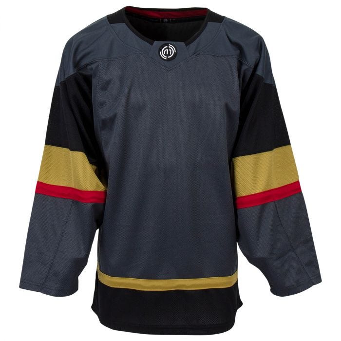 NHL Official Las Vegas Golden Knights Hockey Jersey Youth size S/M Gray  Black