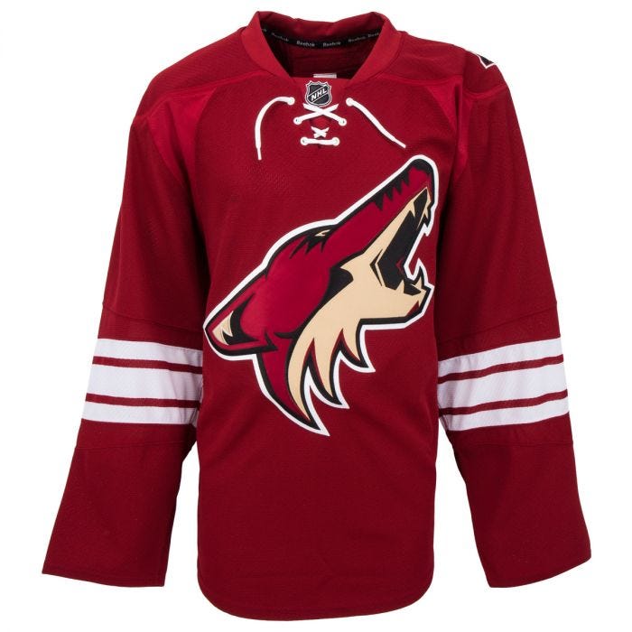 arizona coyotes reebok jersey