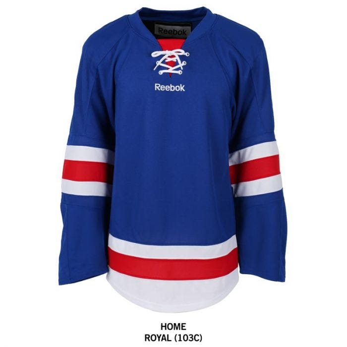 ny rangers reebok edge jersey