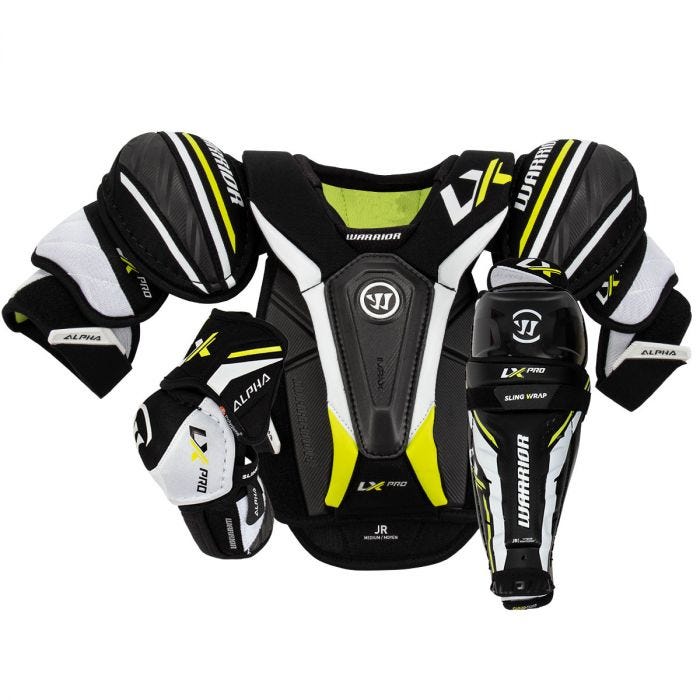 Warrior Alpha LX Pro Junior Hockey Equipment Bundle