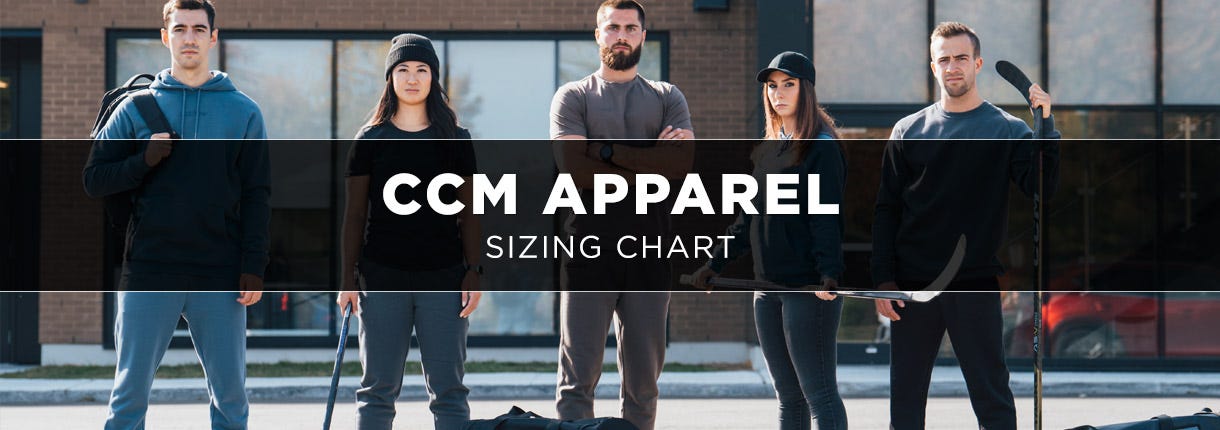  CCM Apparel Sizing Chart