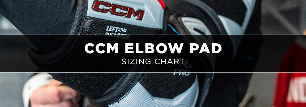 CCM Elbow Pad Sizing Chart
