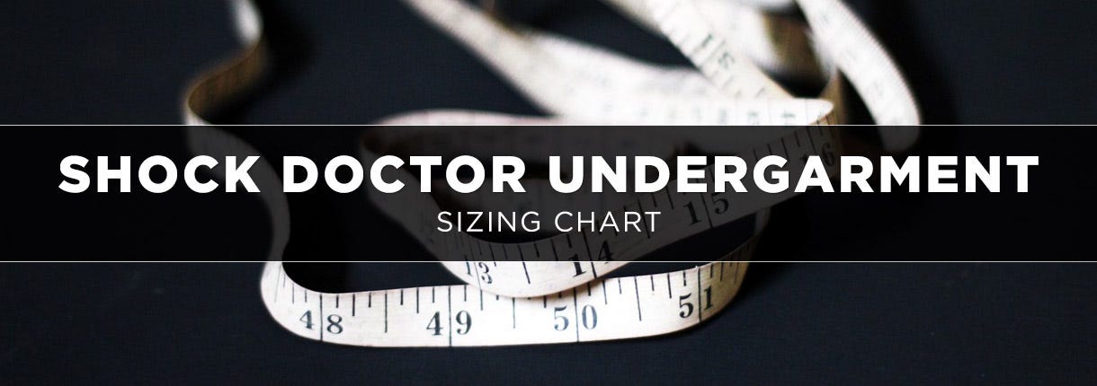  Shock Doctor Jock & Undergarment Sizing Chart