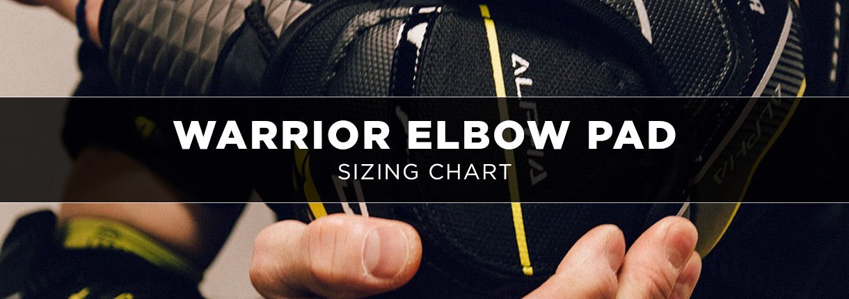 Warrior Elbow Pad Sizing Chart