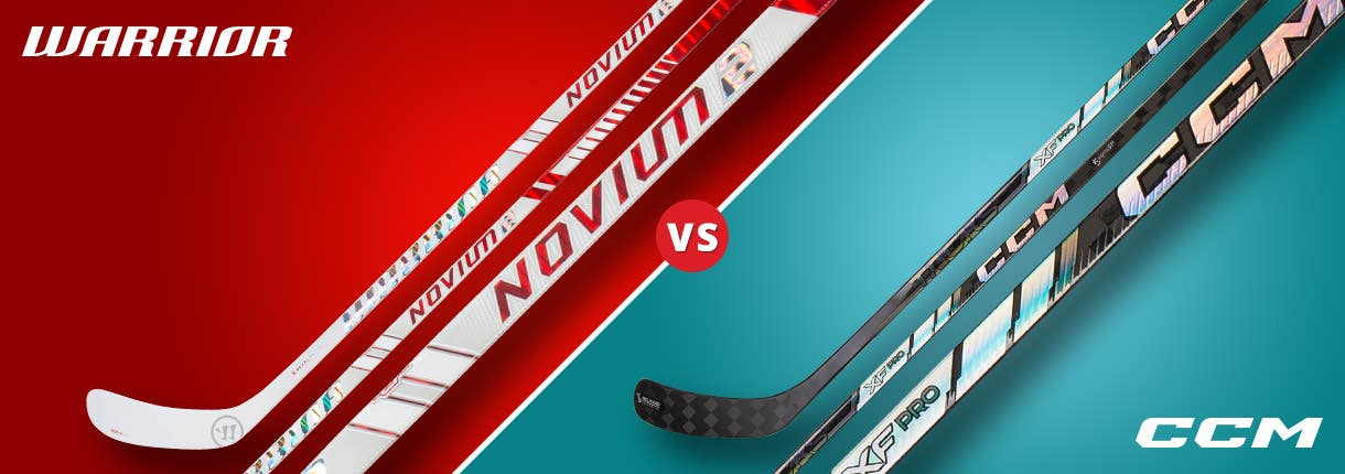 Warrior vs CCM Hockey Sticks