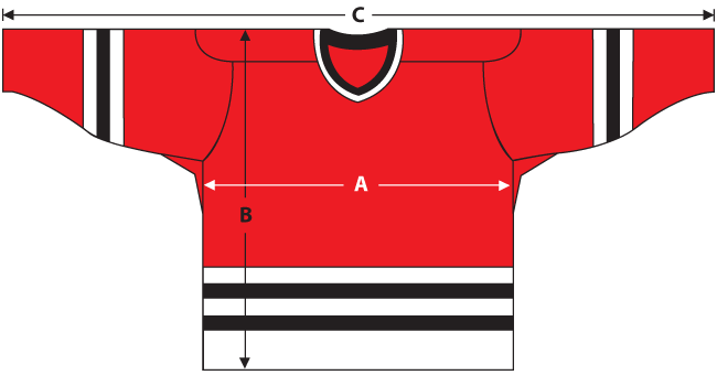 reebok youth jersey sizing