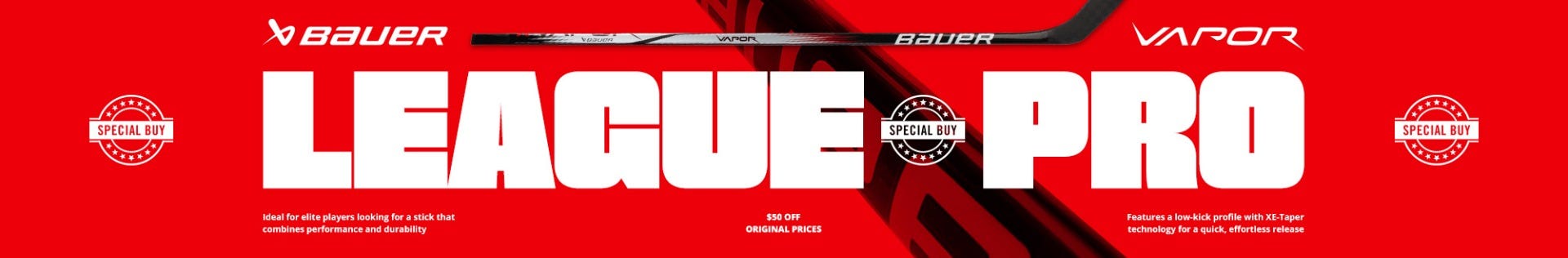 Bauer Vapor League Pro Hockey Sticks