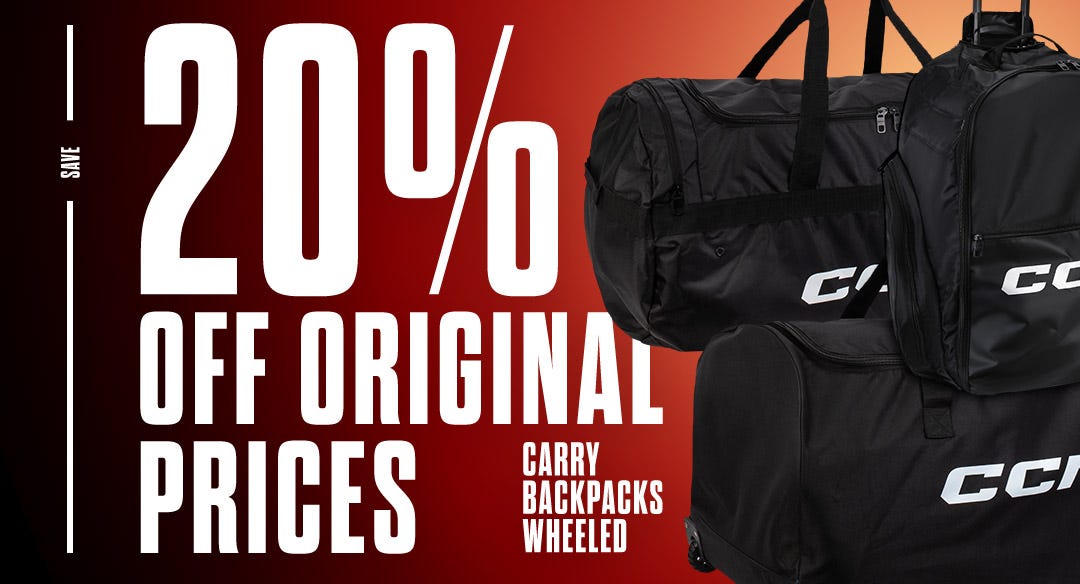 Save 20% on CCM Equipment Bags