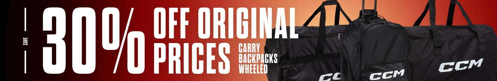  Save 20% on CCM Equipment Bags