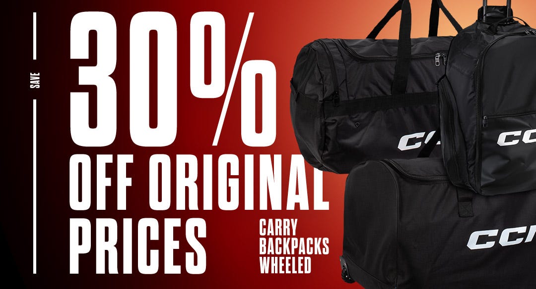  Save 20% on CCM Equipment Bags