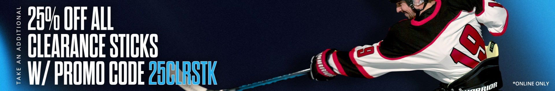 Take an additional 25% off all clearance sticks with promo code 25CLRSTK