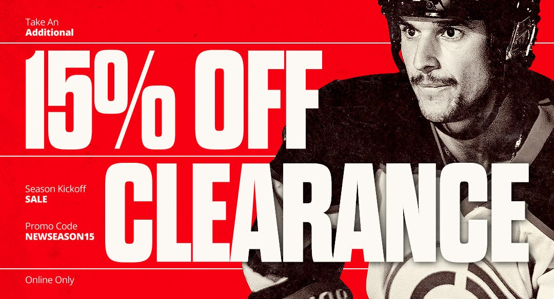Season Kickoff Sale: Take an additional 15% off clearance. Promo code NEWSEASON15.