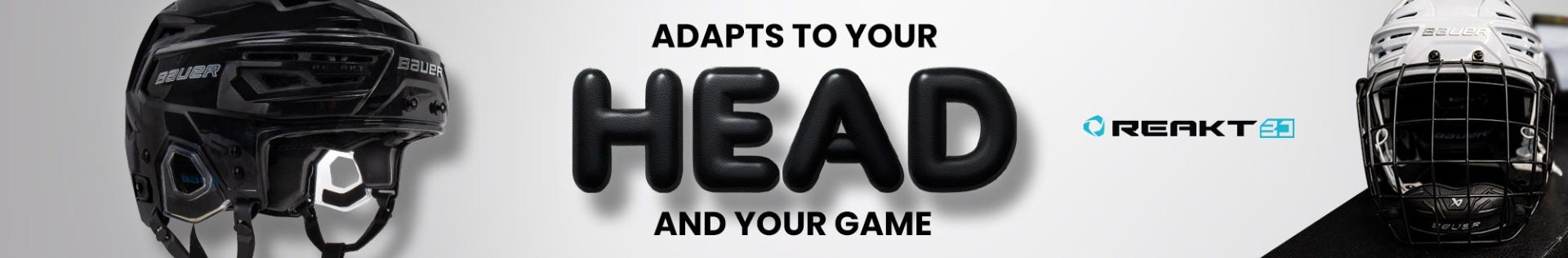 Bauer Re-Akt 3D Hockey Helmet. Adapts to your head and your game.