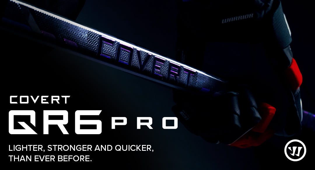 Warrior Covert QR6 Pro Hockey Sticks. Lighter, stronger and quicker than ever before.