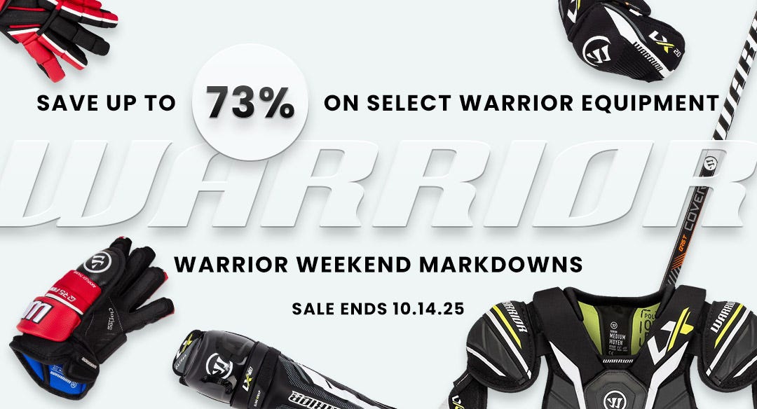 Warrior Weekend Markdowns. Save up to 73% on select Warrior Equipment. Sale ends 10/14/25.