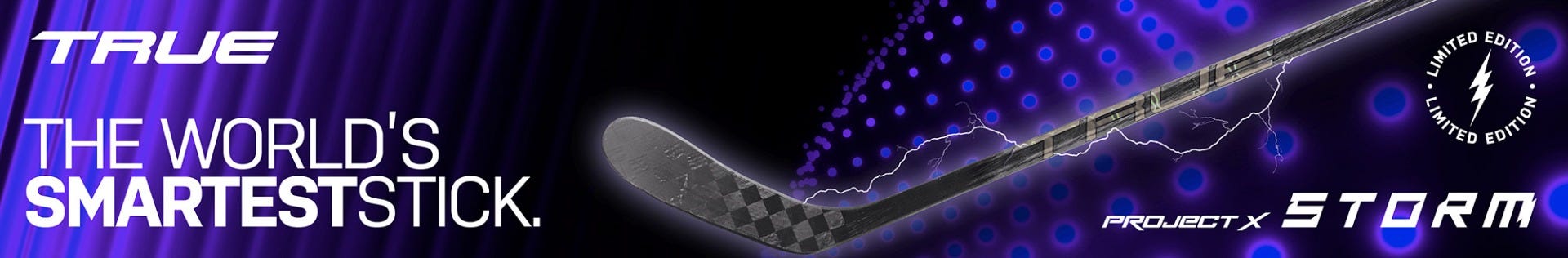 True Project X Storm hockey sticks. The world's smartest stick.
