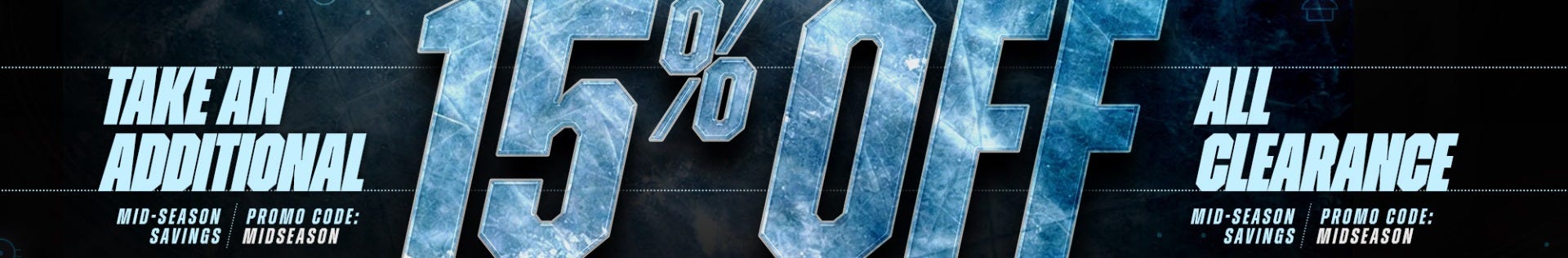 Mid-Season Savings. Take an additional 15% off all clearance. Promo code: MIDSEASON.