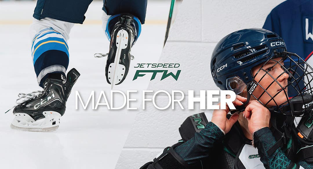 CCM Jetspeed FTW Women's Hockey Equipment. Made for her.