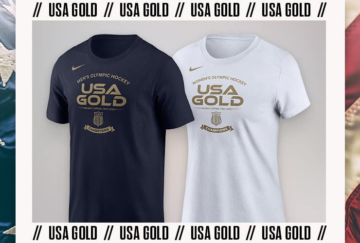Nike USA Hockey Gold Medal Apparel