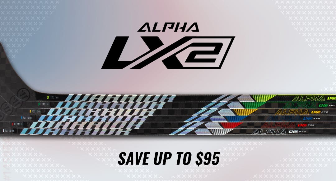 Warrior Alpha LX2 Hockey Sticks. Save up to $95.
