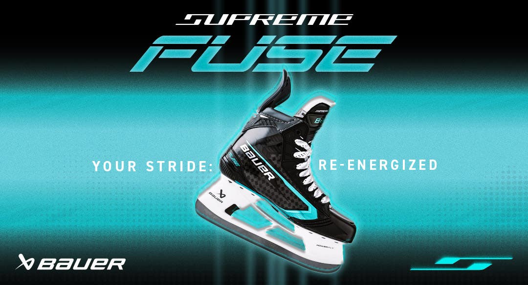 Bauer Supreme Fuse hockey skates. Your stride: re-energized.