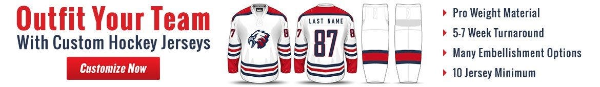 Shop Custom Hockey Jerseys, Uniforms 