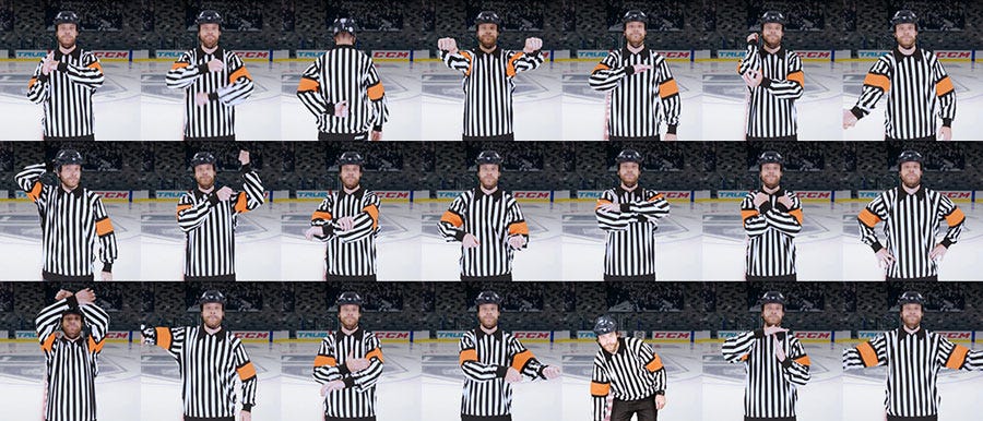 Hockey Penalty Signals